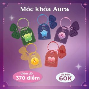 Merch Túc Tắc Tea - Móc khóa Aura