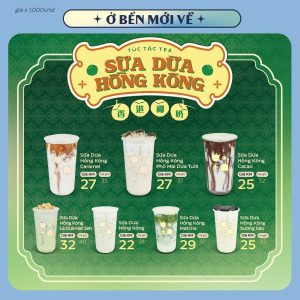 Túc Tắc Tea - Sữa dừa HongKong