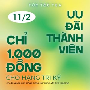 Túc Tắc Tea - Ưu đãi thành viên